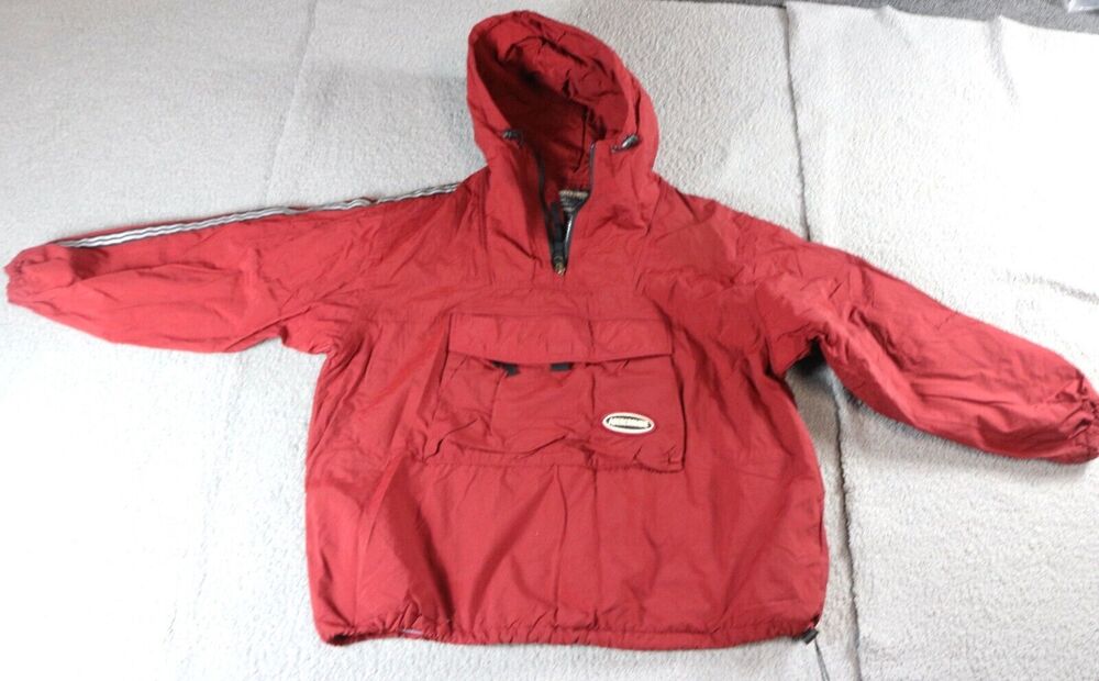 Vintage Abercrombie Fitch Jacket XL Dark Red Performance Fleece Lined College